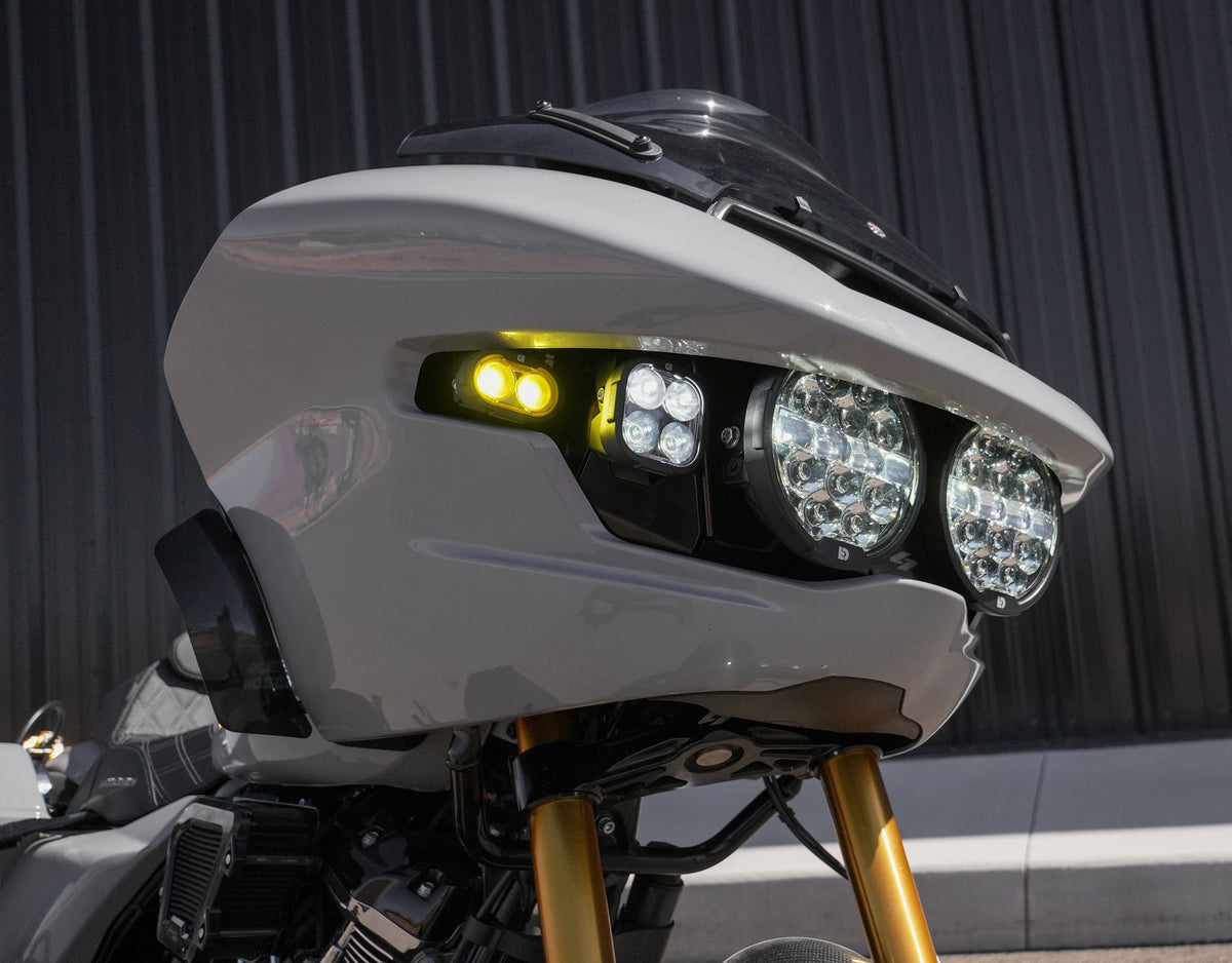 Full Deck Headlight Kit with Denali Lighting for '24+ Harley-Davidson Road Glide by Kraus Motor Co