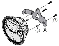 LED Headlight Mount - Yamaha Bolt, Raider, Road Star, Stryker, SCR950, XSR700, XSR900, V Star 950