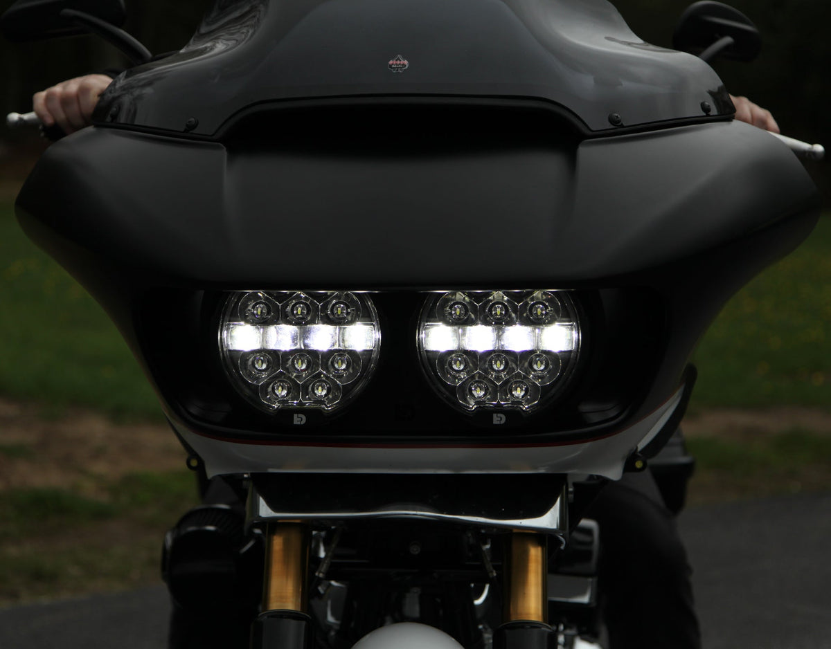 D14 Destroyer LED Motorcycle Headlight Upgrade Kit for Harley-Davidson Road Glide, '15-'23