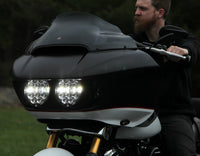 D14 Destroyer LED Motorcycle Headlight Upgrade Kit for Harley-Davidson Road Glide, '15-'23