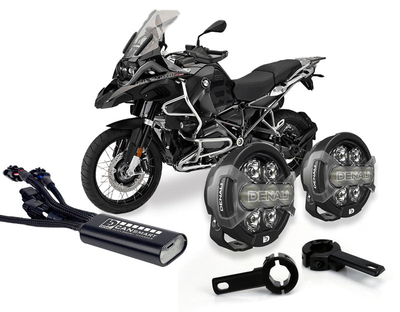 D7 Pro Premium Lighting Bundle w/ Crashbar Mounts for BMW R1200GS, R1200GS Adventure, R1200R & R1200RT '04-'14