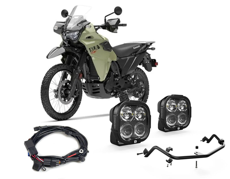 DL4 Essential Lighting Bundle for Kawasaki KLR650 & KLR650S '22-'26