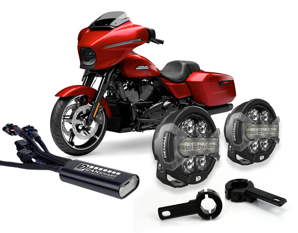 D7 Pro Premium Lighting Bundle w/ Engine Guard Mounts - Harley Davidson Motorcycles