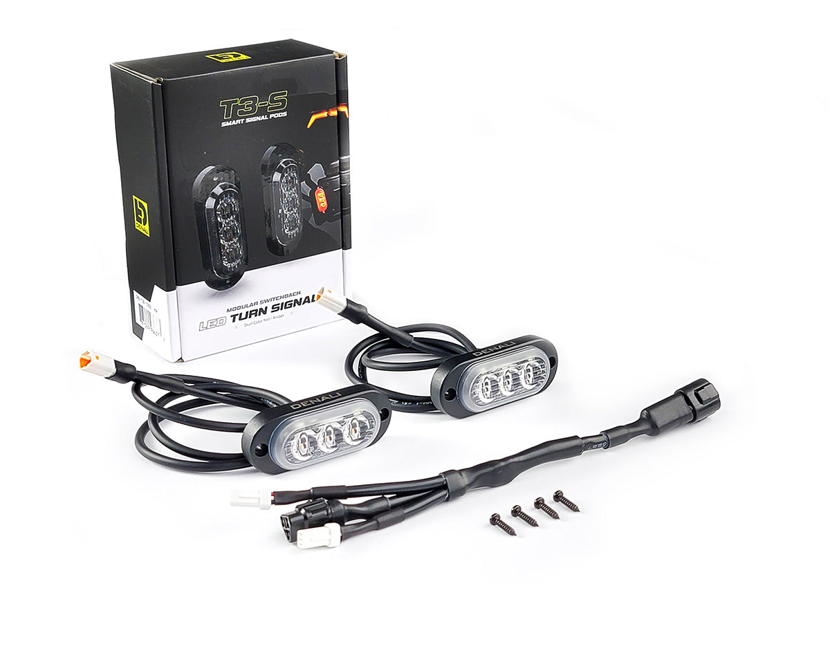 T3-S Smart Rear Turn Signal & DRL Pods for Motorcycles | DENALI