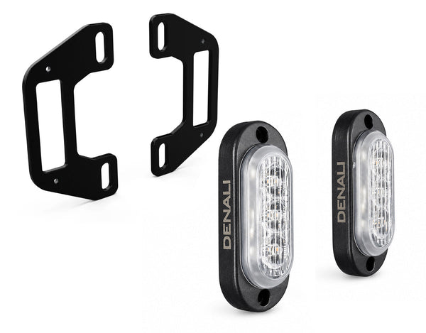 T3-S™ Smart Turn Signal & DRL Pods with License Plate Mount for Motorcycles – Rear