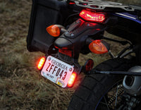 T3-S™ Smart Turn Signal & DRL Pods with License Plate Mount for Motorcycles – Rear