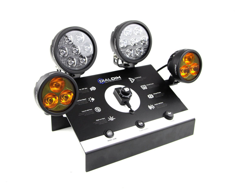 Dealer Display -DialDim with D7 and D3 Amber Light Pods