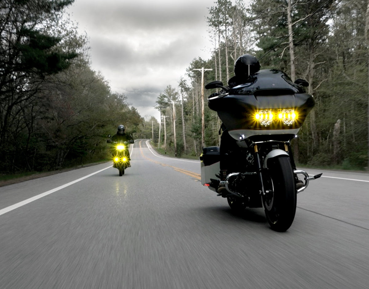 D14 Destroyer LED Motorcycle Headlight - Universal Fit 6.75" Round