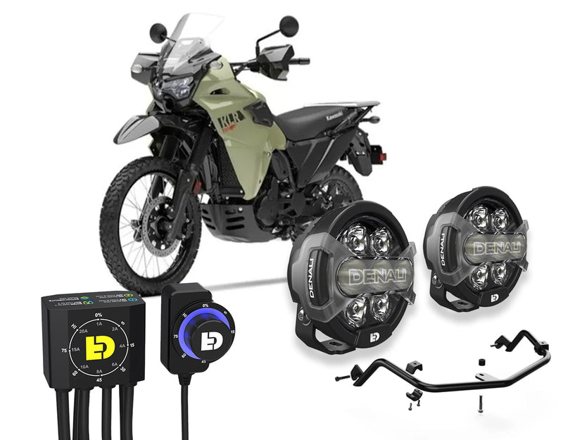 D7 Pro Premium Lighting Bundle for Kawasaki KLR650 & KLR650S '22-'26