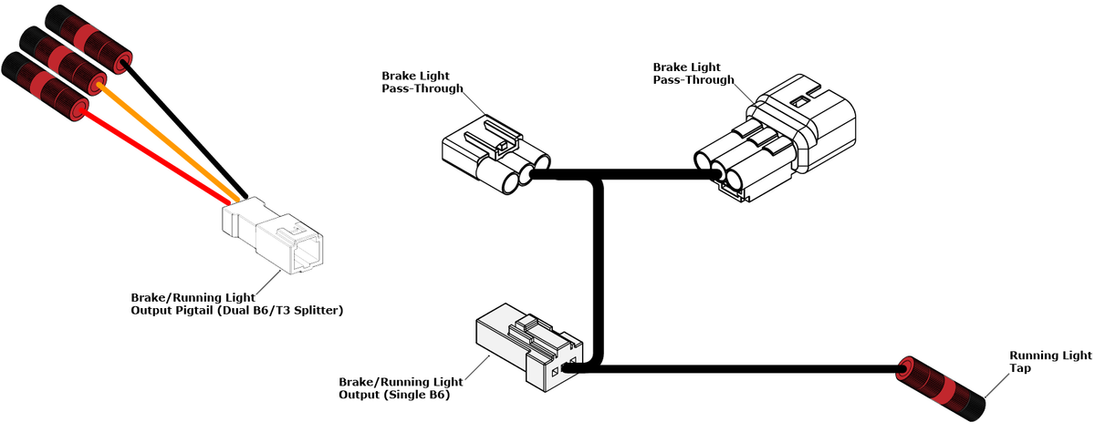 Brake Light Wiring Adapter for Ducati DesertX