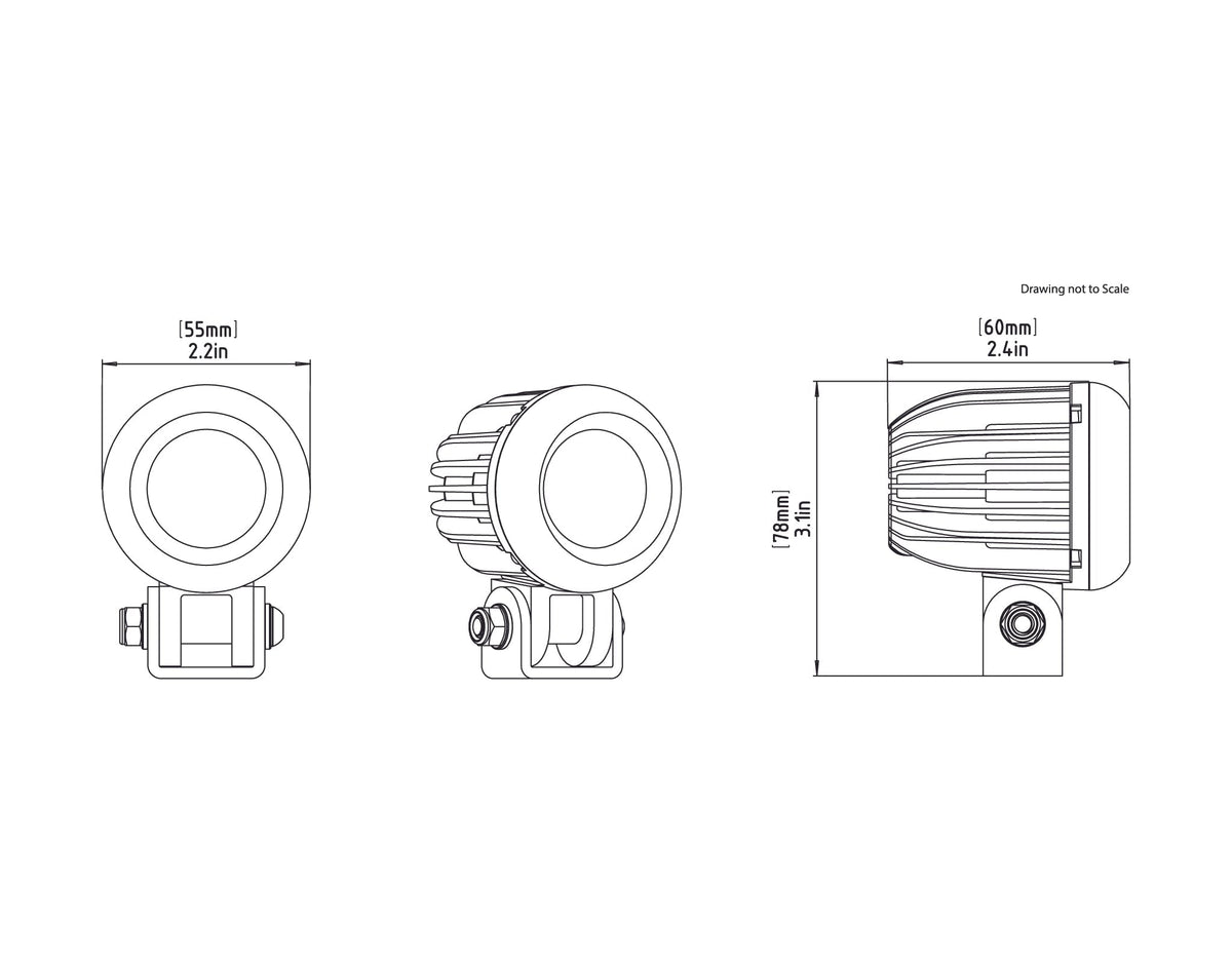 Kit: D2 x2, Amber Lenses, Fender Mount