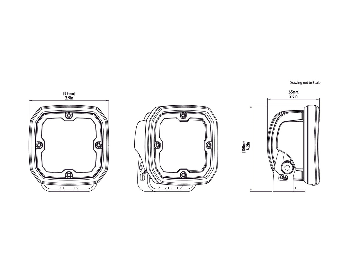 D4 LED Light Pods with DataDim™ Technology