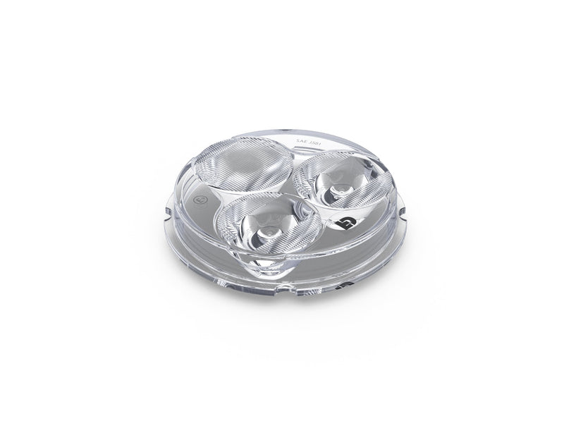 Replacement Part - D3 E-Mark & SAE/DOT Approved Hybrid Lens, Clear