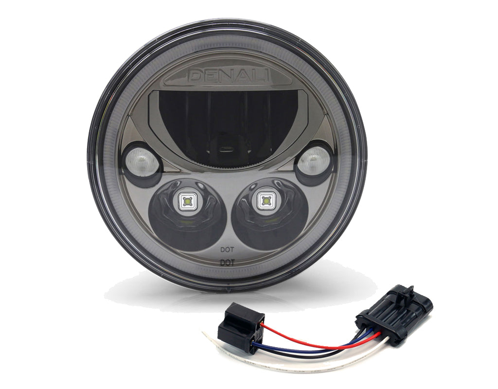 Wiring Adapter - H4 to OEM for Harley Davidson models with LED Headlight, '14-'25