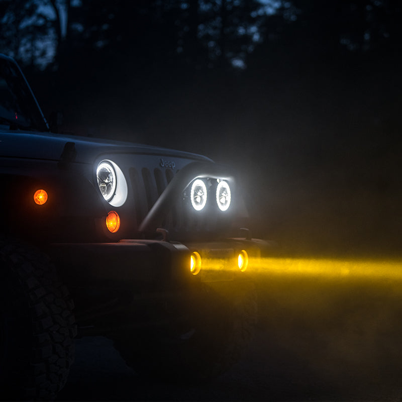 Fog Light Mount - Jeep Wrangler JK Rubicon, Rubicon X & Hard Rock Edition '13-'18