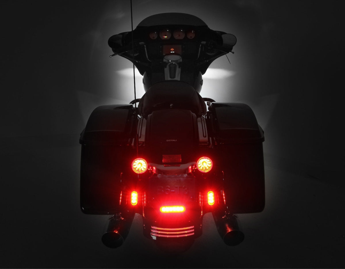 T3 Rear Switchback LED Turn Signal Pods with License Plate Mount